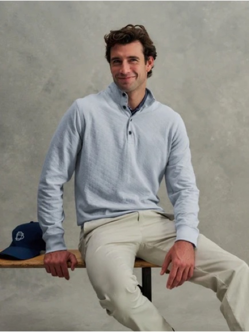 B. Draddy Golf Hurley Quilted Cotton Pullover